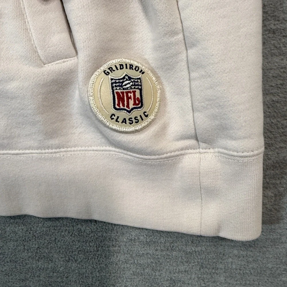 Reebok Hoodie Men L Navy White Bears NFL Gridiron Classic Half Zip Pullover‎